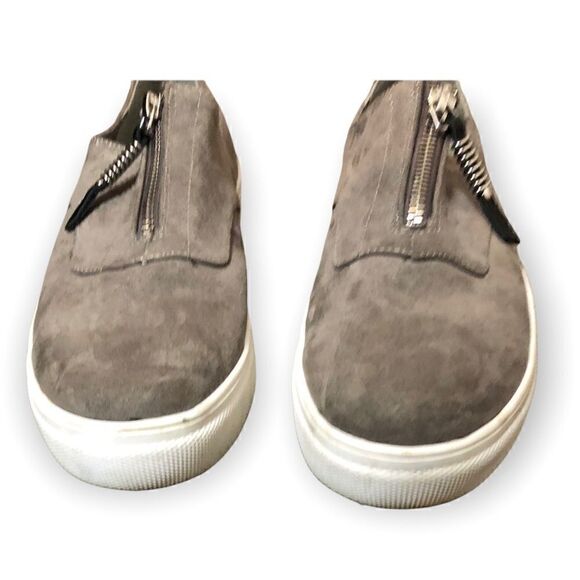 Womens gray Madden kudos sneaker with top zipper. Slip ons. - Picture 3 of 6